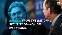 Trump drops Steve Bannon from National Security Council