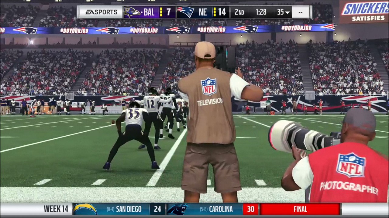 RTD Edelman vs Baltimore Madden NFL 17
