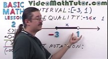 Basic Math: Lesson 2 - Equalities & Inequalities