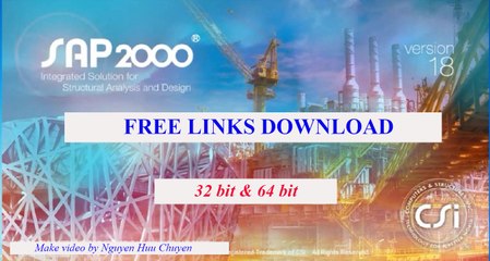 Setup and crack Sap2000 version 18 (update 28.01.2017)