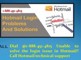 Dial @1-888-451-4815 Unable to solve the login issue? in Hotmail Call Hotmail technical support (1)