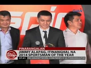 24 Oras: Jimmy Alapag, itinanghal na 2014 Sportsman of the Year