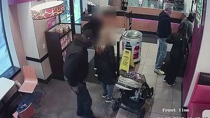 Man filmed 'trying to abduct a baby at Dunkin' Donuts' _2017