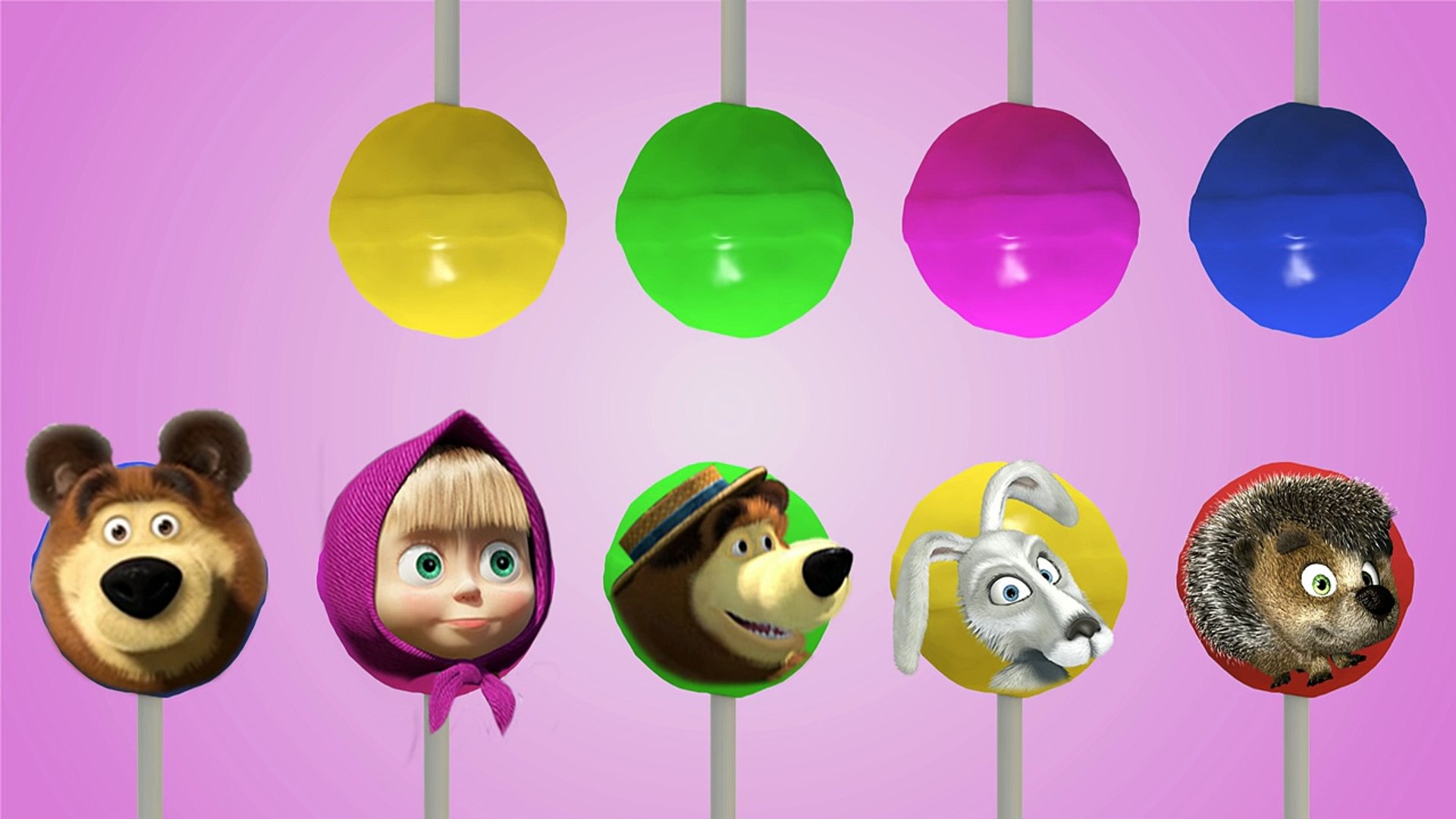 Masha and the Bear Lollipop Finger Family - video Dailymotion
