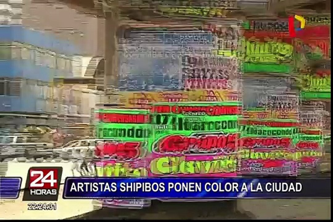 Recuperan espacios del Metro de Lima con arte shipibo