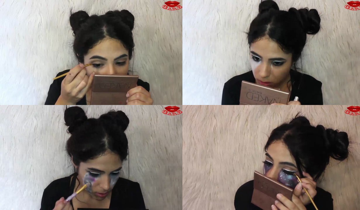 Halloween Makeup | Galaxy Teardrops