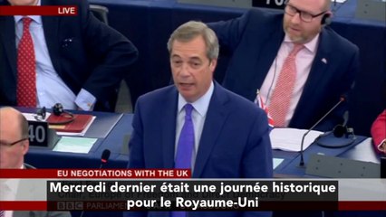 "Rançon", "gangsters", "mafia" : Nigel Farage perds ses nerfs face à l'Union Européenne