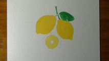 Drawing of some lemons - How to draw 3D Art-CG