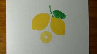 Drawing of some lemons - How to draw 3D Art-CGhsss8