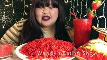 HOT CHEETOS NOODLES_ MUKBANG @Wendy's Eating Show-BNgZMpb