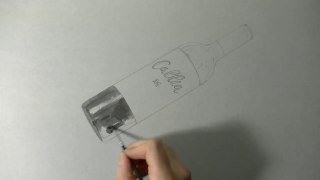 3D Art - Drawing of a Bottle of Callia-izeMmpQ