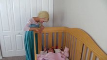 Elsa Baby Missing w_ Frozen Elsa, Snow White, princess rapunzel, chocolate fountain-9-PI5WyPb