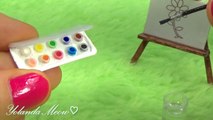 Miniature Watercolor Set DIY (actually works!) - Art Supplies - YolandaMeow♡--p