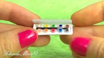 Miniature Watercolor Set DIY (actually works!) - Art Supplies - YolandaMeow♡--p0L3f