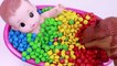 Bad Baby Doll Crying Bath Time Learn Colors With m&m Nursery Rhymes Finger Song-BeIS