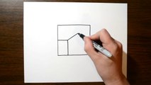 How to Draw 3D Hole on Paper for Kids - Very Easy Trick Art!-yT4xq