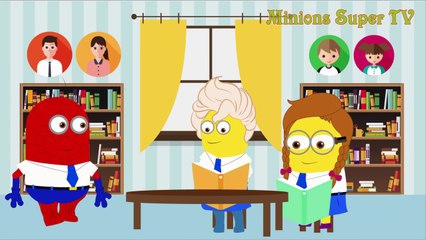 Скачать видео: Minions Spiderman & Frozen Elsa Reading Magazine Play Boy in Classroom Funny Story! w_ Minions Fun-x_0vHl