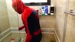 Spiderman Bath Time with Frozen Elsa, Hulk, Joker & Pink Spidergirl - Superheroes Movie In Real Life-rkMKUE