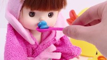 Baby Doll Bath Time Learn Colors Nursery Rhymes Finger Song DIY Orbeez Icecream-Ba7zCp9XS