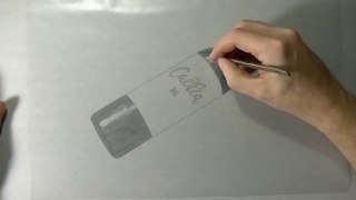3D Art - Drawing of a Bottle of Callia-i
