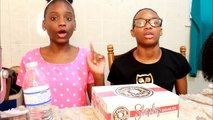 MUKBANG - TASTING SHIPLEYS DONUTS! 12 FLAVORS! EAT WITH US! #YUMMYBITESTVKIDS-oQfgudDX