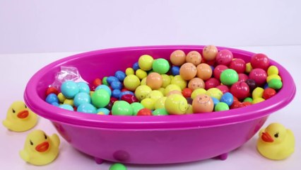 Nursery Rhymes Finger Song Learn Colors Bubble Gum Baby Doll Bath Time-YWJXtr