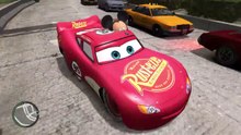 Mickey Mouse Drives Disney Cars Lightning McQueen to Get a Hotdog-c