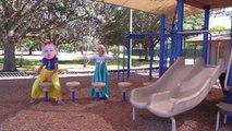 Frozen Elsa Injured at Playground w_ Snow White Baby, Doctor Mcstuffin, Fireman baby-BlLZQSq