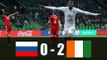 La Côte d'Ivoire bat la Russie ( 2-0 )