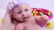 Nursery Rhymes Finger Song Learn Colors Bubble Gum Baby Doll Bath Time-Y