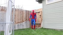 Spiderman vs Black Spiderman - Real Life Superhero Battle _ Boxing Fight-E7oE