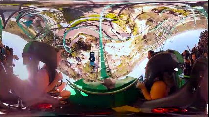 Mega Coaster  Get Ready for the Drop (360 Video)