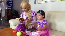 Rapunzel Baby Visits Eye doctor for new Glasses w_ Snow White, Princess Rapunzel, Doctor-TlIkdNv