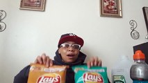 Review(mukbang)..New Flavor Lay's Chips ..Beer n Brats and Southwestern Queso.-1j4q_7