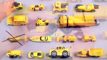 learn yellow color with street vehicles _ color song _ toys for children _ kids learning video-X
