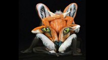 BODY PAINT - Stunning Art Illusions (Painting Animals)-INw07