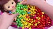 Learn Colors Crying Baby Doll Bath Time With M&Ms Chocolate Nursery Rhymes Finger Song-NT6G9hF5