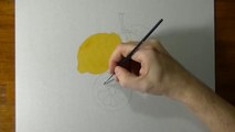 Drawing of some lemons - How to draw 3D Art-CGh