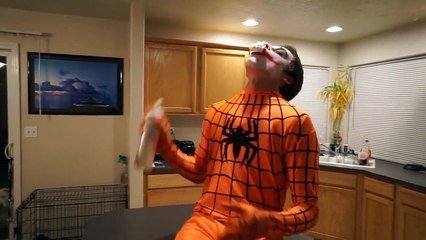 Orange Spiderman vs Twin Joker vs Bad Scary Clown   In Real Life Superhero Movie-g4I8
