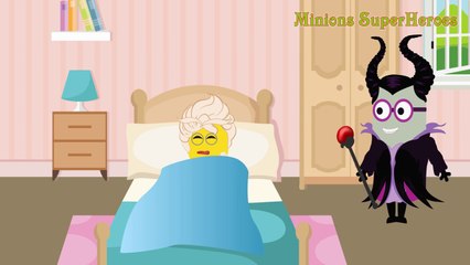 Minions Spiderman & Frozen Elsa Lose Her Hair Crying Funny Story! w_Minions Banana Superhero Fun IRL-sj