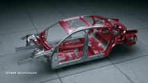 Animation Looking ahead to the new Audi A8 Space Frame with a unique mix of materials