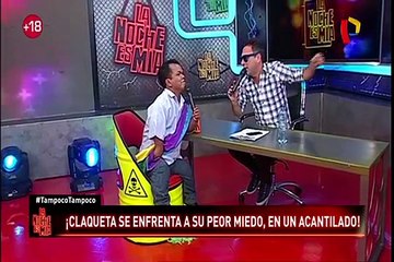 “Claqueta” venció sus miedos y se lanzó hacia un abismo