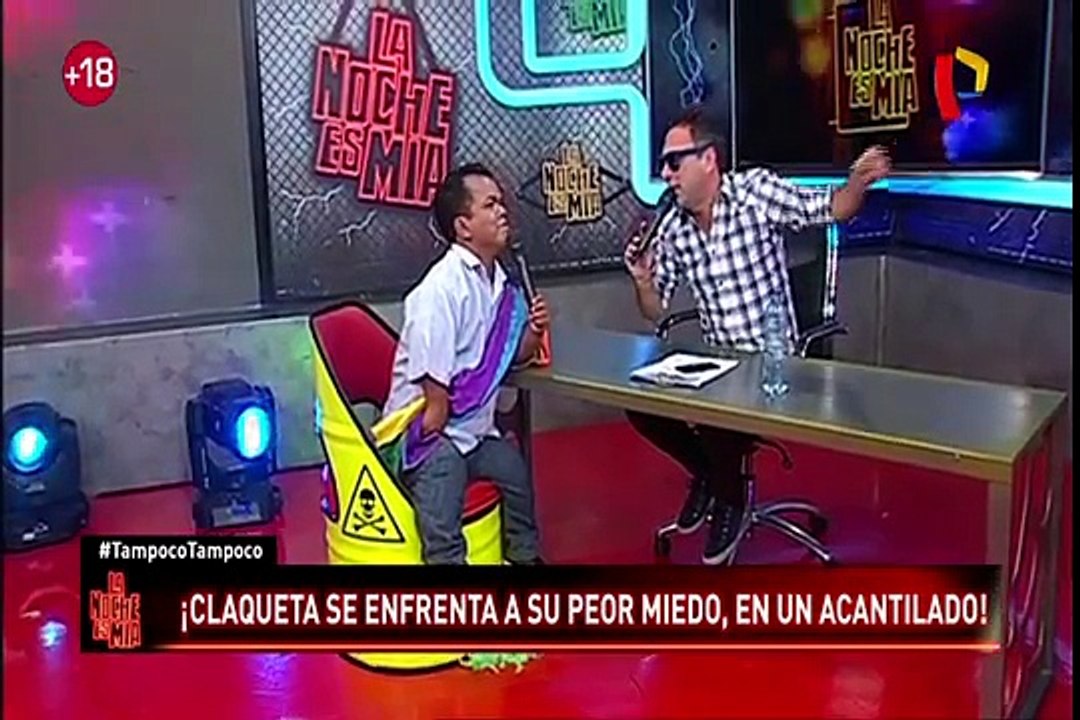 “Claqueta” venció sus miedos y se lanzó hacia un abismo