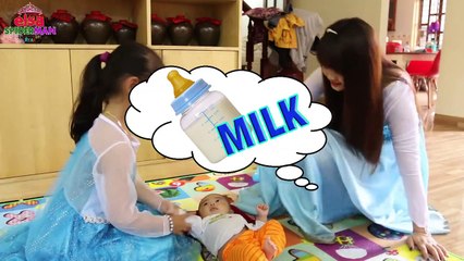 Frozen Elsa vs Spiderman # Joker Maleficent Kidnap BABY, Anna, Doctor,Prank  & Police! Superman fun!-gkla8