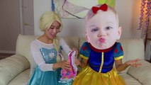 Frozen Elsa & Baby vs Cupcake Thief w_ Catbaby, rapunzel baby, joker family-B