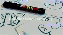 How to Draw Doodle Using Letters 'J j' for kids ! Cute & Easy doodle drawing cartoon-iKbmY5P