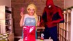 Frozen Elsa & Spiderman Break Up! w_ Pink Spidergirl, Ariel Mermaid, Superman, Joker! Superhero Fun-nJH9HB