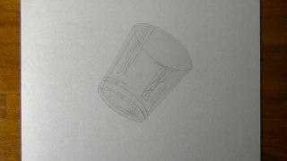 Drawing of a simple glass - How to draw 3D Art-1UsUC8b