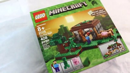 LEGO MINECRAFT!! [PART 1] Set 21115 THE FIRST NIGHT - Time-Lapse Build, Unboxing, Kids Toys-dTz55gFU