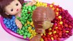 Learn Colors Crying Baby Doll Bath Time With M&Ms Chocolate Nursery Rhymes Finger Song-NT6G9hF
